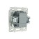 The 1-clavy switch with an indicator (mechanism), Stekker series Erna, PSW10-9101-01, White