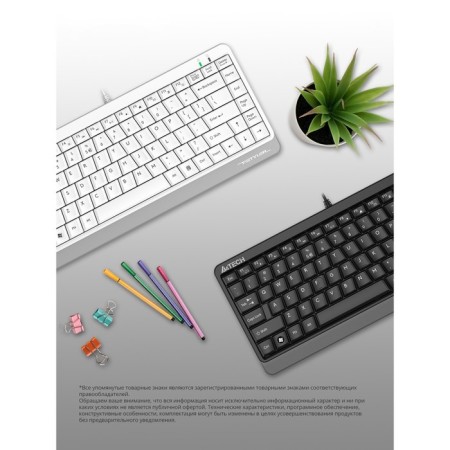 Keyboard A4Tech FSTYLER FKS11 Black/Gray USB (FKS11 GREY)-4