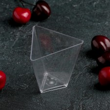 Plastic disposable form for bundle bundles, 70 ml, 6.7 cm, the color is transparent