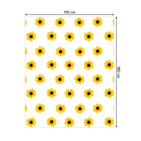 The tablecloth “Flower pattern”, rectangular, Saten, size 145x180 cm-1