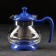 Glass teapot “Melody”, 750 ml, with metal sieve, color mix
