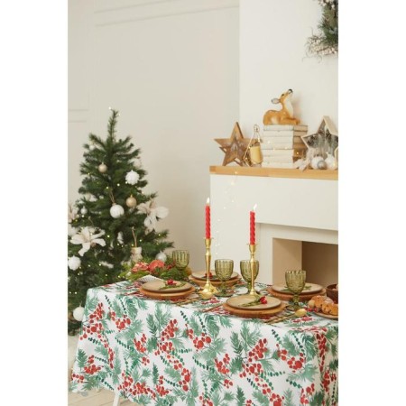 The tablecloth of the New Year's share "SHRISTMAS BERIES" 145*260 +/- 2 cm, 100% p/e-5