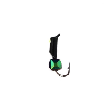 Mormyshka column black, lime of the eye + cube Granen chameleon, weight 0.35 g-1