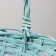 Set of wicker baskets, 3 pcs, 38x17x42 cm, green