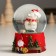 Souvenir Polystone Water Ball "White Bear in a New Year's cap with an asterisk" 7x8x9 cm