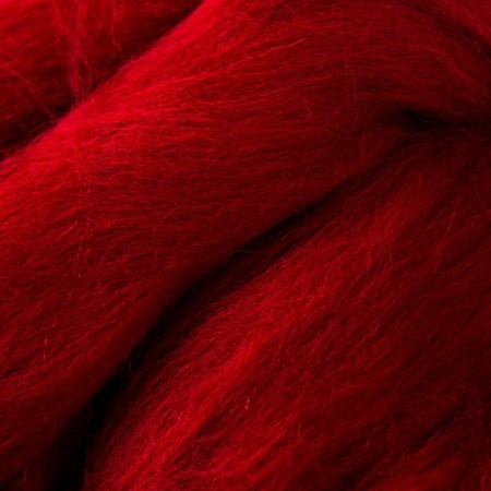 Fasting wool 100% half -toned wool 50 g (091, cherry)-1