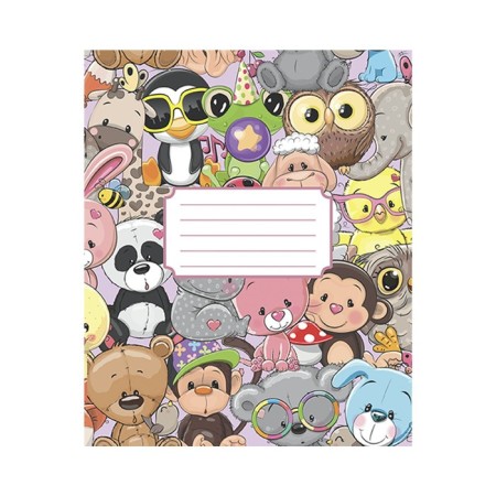 Notebook of 12 sheets in the Bright Mix line, cover coated paper, VD-LK, OFSET block, MIX-2