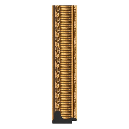 Mirror in the baguette frame, a gold aqueduct of 61 mm, 60.4x60.4 cm-2