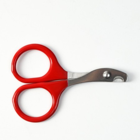 Coger scissors with rubberized handles, a hole of 6 mm, red-4