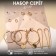Earrings set 9 pairs "Modest" chain, color gold, d = 4