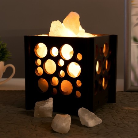 Salt lamp "Bubble. Bubbles" 1.8 kg, 15W, dimmer 15x12x12 cm-2