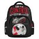 School backpack 40 x 30 x 19 cm, ergonomic back, Bruno VisConti 12-002 + Penal, Football, Black