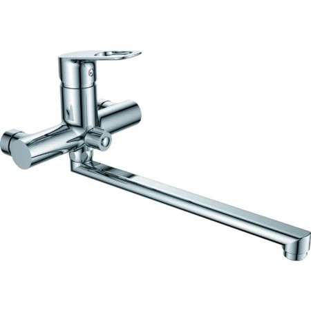 Bath mixer Rush Edge Ed7735-51, single-leaf, long spout, chrome
