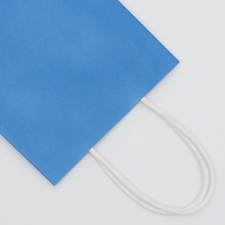Craft package blue, round handle, 15 x 21 x 8 cm, 120 g-1
