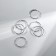 Piercing in the nose "ring" carved, d = 9 mm, set 6pcs, color silver