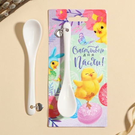 Spoon souvenir "Happy Day of Easter", 2.5 x 12.5 cm.-1