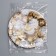 Disposable paper plate "Golden Balls", 18 cm