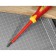 Dielectric screwdriver Deli, slotted, 4 x 100 mm, CRV, up to 1000 V
