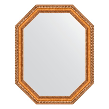 Mirror in the baguette frame, gold beads on bronze 60 mm, 71x91 cm