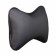 Siger pillow "Automobile Bone", on a car's headrest, perforated eco -leather, black