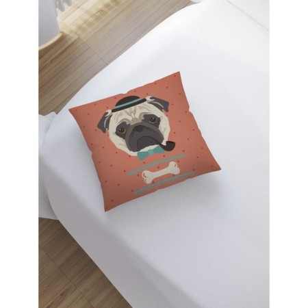 Decorative pillowcase "Drum Detective", on a zipper, size 45x45 cm-1