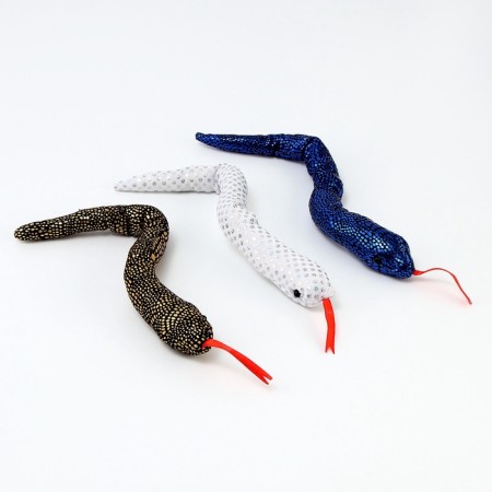 Soft toy "Snake" shiny, 32 cm, color mix-6