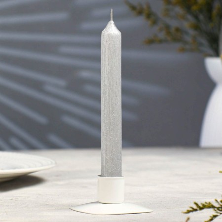 Candle Antique "Vintage", 17x1.8 cm, varnished silver