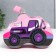 Piggy bank Metal "Tractor" with a lock and keys mix 6x14x9 cm