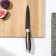 Knife Kitchen shade "Energy", universal, blade 12.5 cm, black color