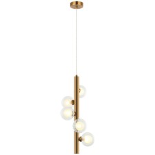 Shardin 5xg9 LED 27x27x61-150 cm lamp, bronze color