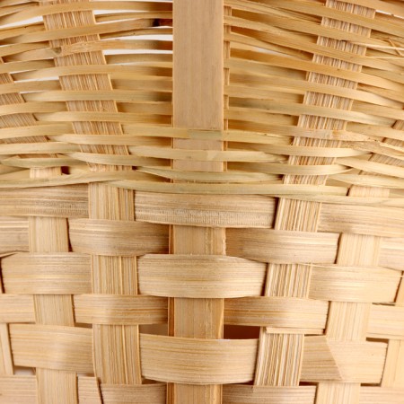 Wicker basket "Hat", D15x14/10xh33cm, natural, bamboo-3