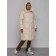 Coat insulated winter female, size 44, color light-beige
