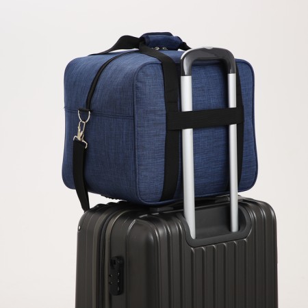 Road bag with lightning, long belt, blue color-3