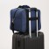 Road bag with lightning, long belt, blue color
