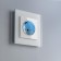 Frame for 1 post WL01-FRAME-01, white matte color, glass material