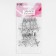Automatic lock for lightning "Spiral", No. 3, decorative, 10 pcs, Nickel color