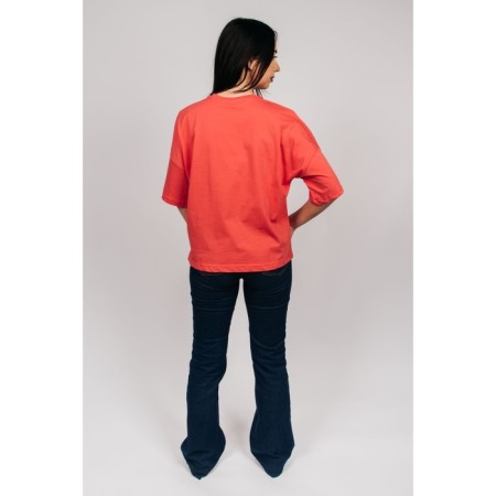 Female T -shirt, size 54, coral color-1