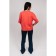 Female T -shirt, size 54, coral color