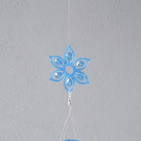 Wind music metal, plastic "Flower in a circle" 4 tubes 35 cm,-2