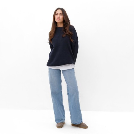 Jumper female MIST of large knit, blue, p. L (48-50)-3