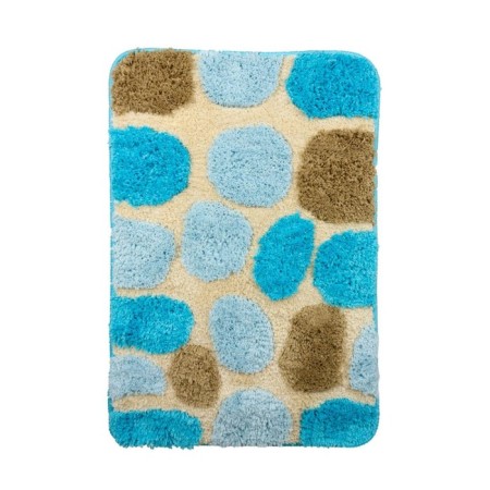 A set of bathroom rugs “Laura”, 2 pcs: 50 x 80 cm, 55 x 55 cm, blue color-1