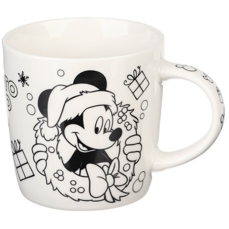 Set of mug for coloring with a Christmas tree, 300 ml "New Year!", Mickey Mouse and his friends-4