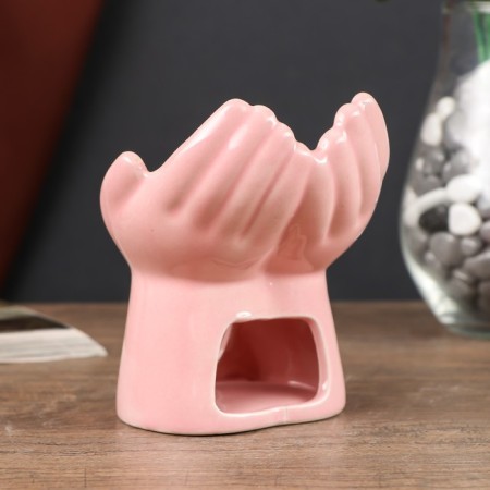 Aroma lamp ceramics "pigeon in the hands" mix 10.5x7.5x9.5 cm-3