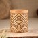 TUES for spices "Ornament", honey, 8x8x10 cm, 300 ml, birch bark