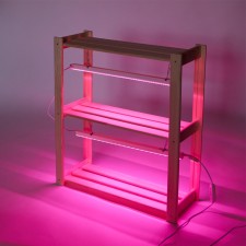 Wooden rack for seedlings with phytoswinkers of the spectrum and timer 73x65x24 cm