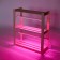 Wooden rack for seedlings with phytoswinkers of the spectrum and timer 73x65x24 cm
