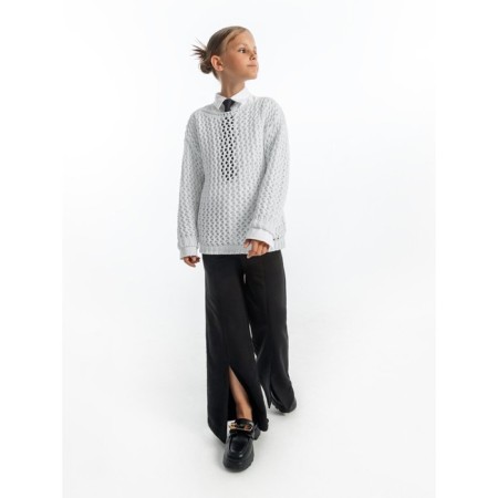 Свитер для девочки Amarobaby Knit Trend, рост 140 см, цвет белый-8