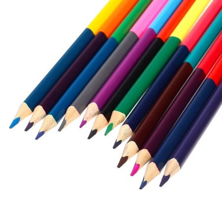 Colored pencils, 24 colors, bilateral, cold heart-5