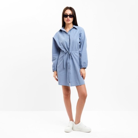 Women's summer dress with kulisk mist size 44-46, blue color