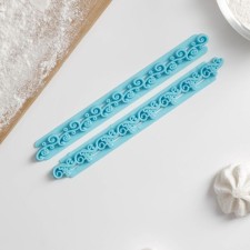 A set of seals for marzipan and grace test, 2 pcs, 17 × 2 × 0.8 cm